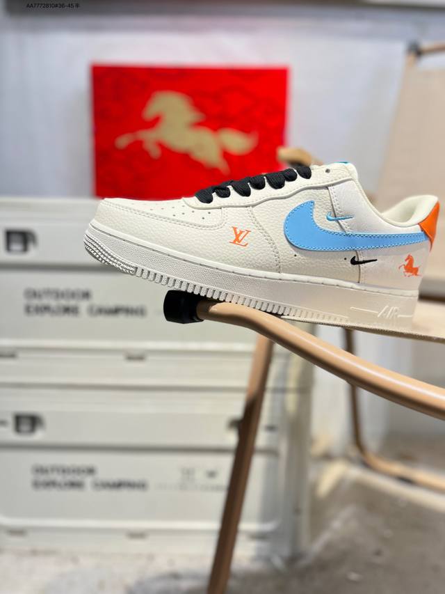 Factory Grade Top Layer Leather NK Air Force 1 '07 Low Low-Top Casual Sneakers