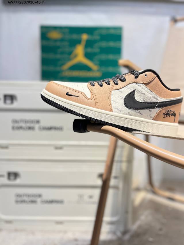 Factory Grade Top Layer Leather Jordan Air Jordan 1 Low AJ1 Basketball Shoes Of