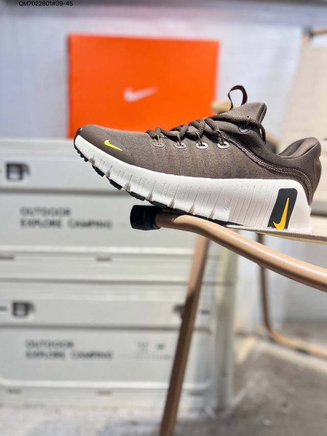 Nike Free Metcon 6 Mesh Round Toe Lace-up Shock Absorbing Anti-slip Low-top Trai