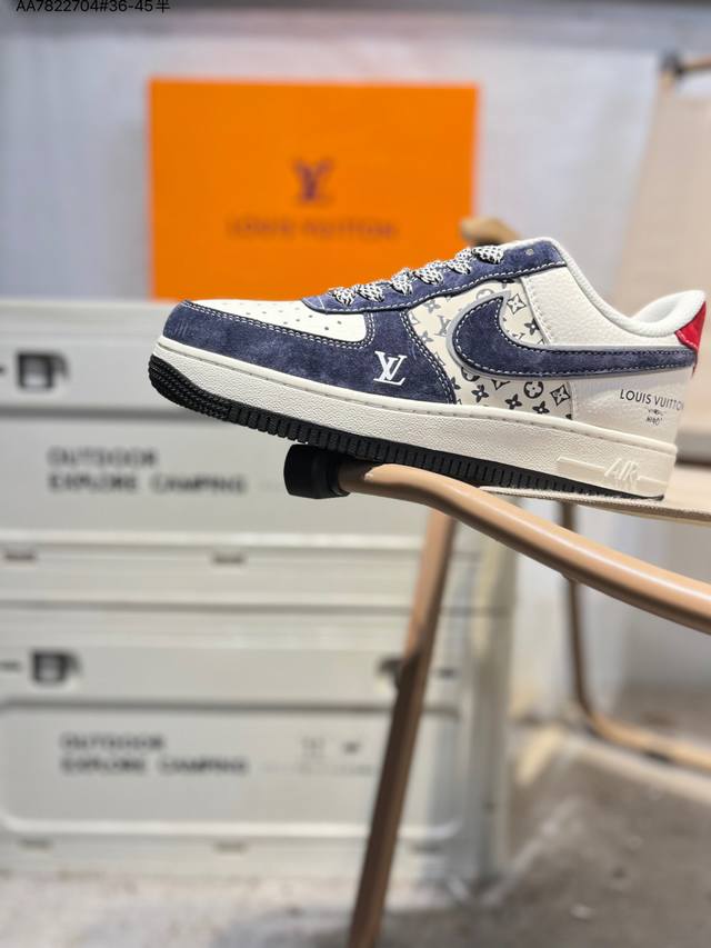 Nk Air Force 1 '07 Low Casual Sneakers #Custom Leather, Original Last and Cardbo