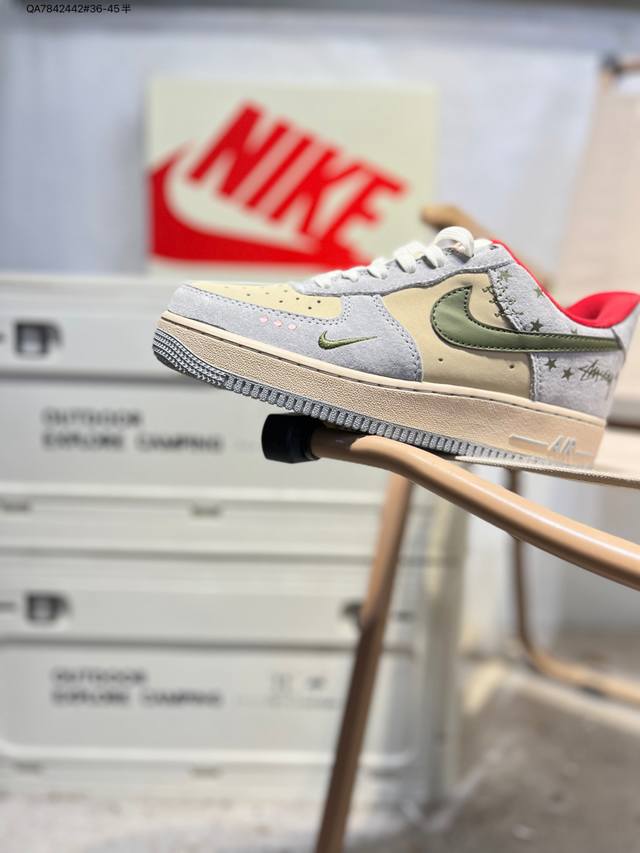 Nk Air Force 1 '07 Low Casual Sneakers #Custom Leather, Original Last and Cardbo