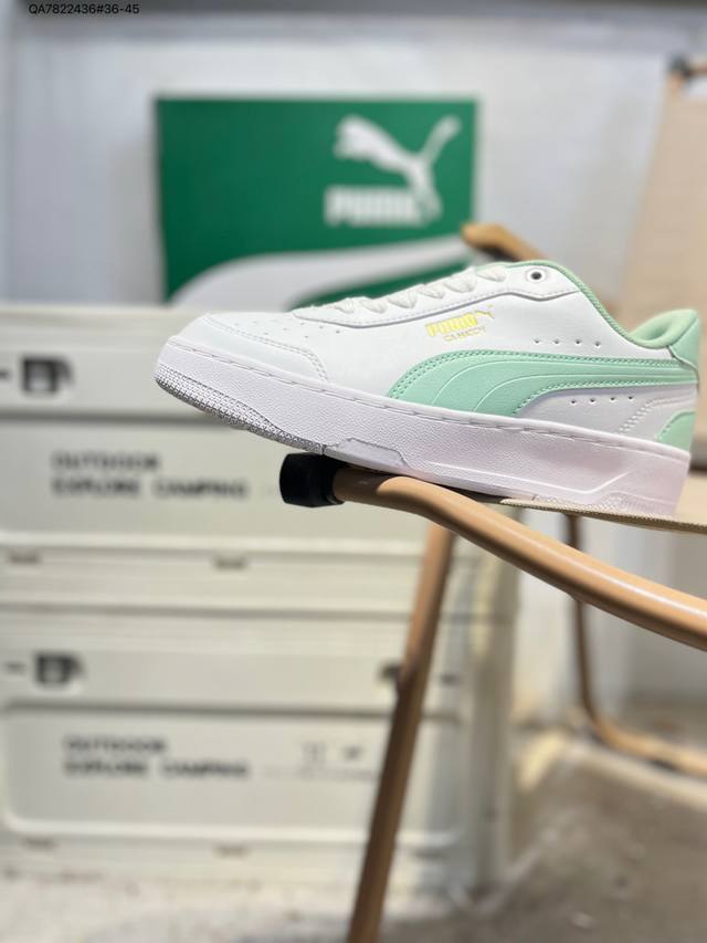 Puma Bwm Ca Match Racing Collaboration Fabric Leather Retro Easy-to-Wear Shock-