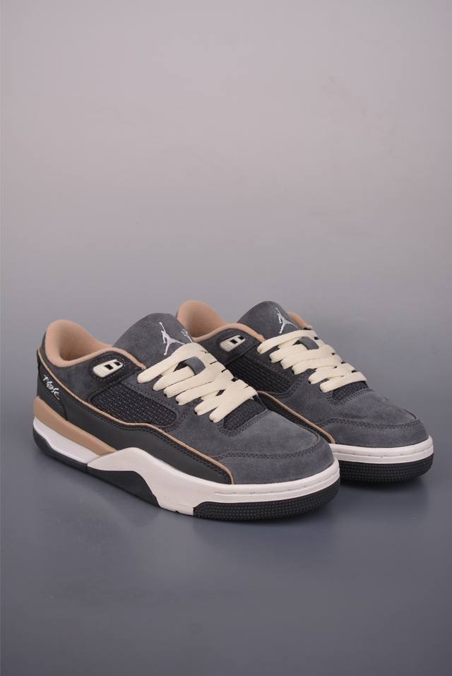 Air Jordan Flight Court Low-Top Retro Basketball Shoes The design is simple yet