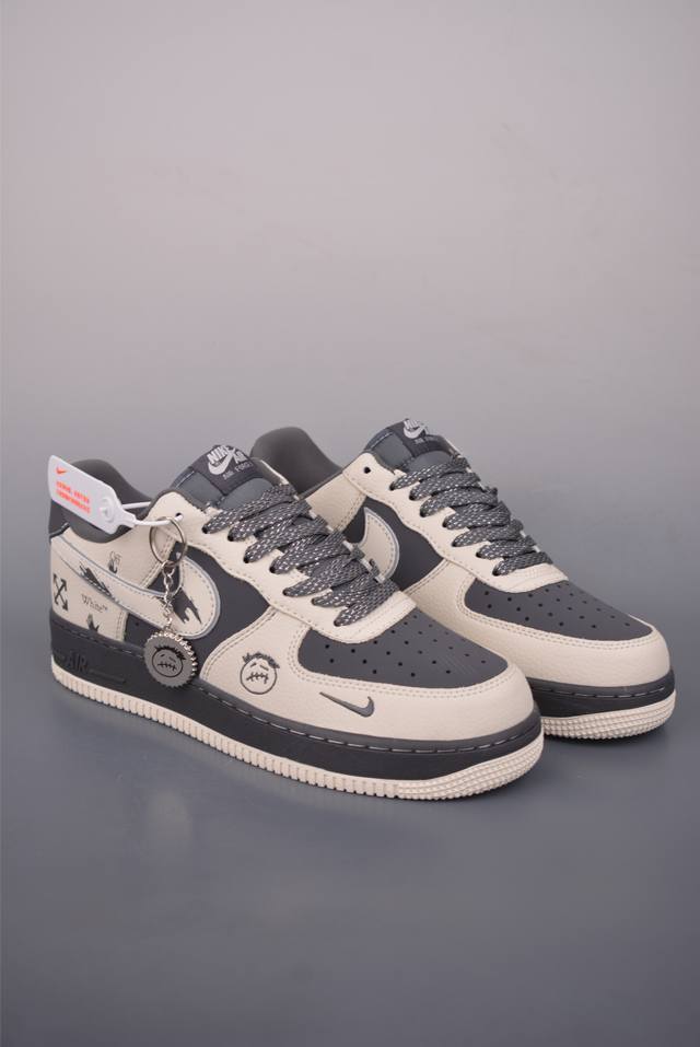 Nike Air Force 1 Low Off Collaboration. Made with original last and cardboard f