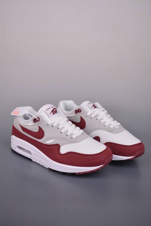 Nike Air Max 1 Retro Burgundy/Grey Pure Original Version Retro Casual Running S