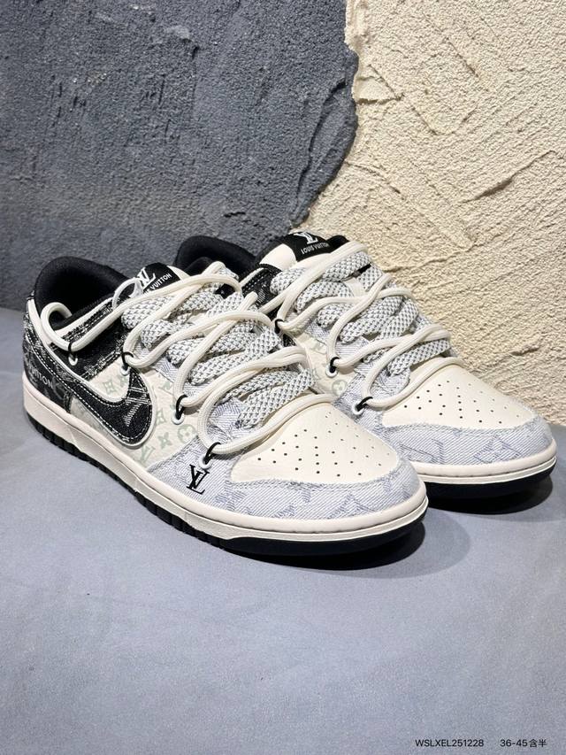 A blockbuster collaboration between luxury and streetwear! AJ1 Low X Louis Vuitt