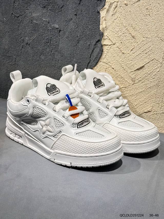 New Arrival Real Shots Brand New Louis Vuitton Trainer Sneaker Low Casual Sports