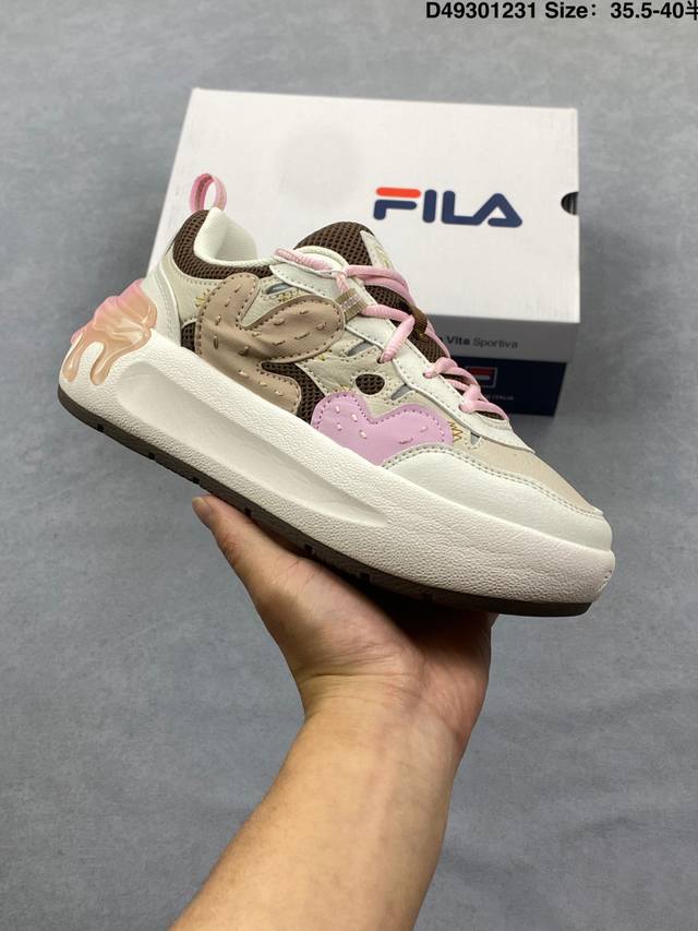 Fila Carrot Wg Modern Series Versatile Casual Comfortable Non-slip Shock-absorb