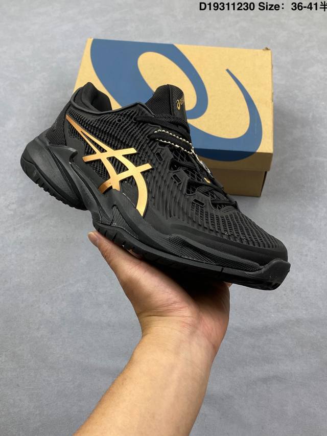 Company Grade Asics Court Ff 3 Fabric Synthetic Leather Non-Slip Wear-Resistant