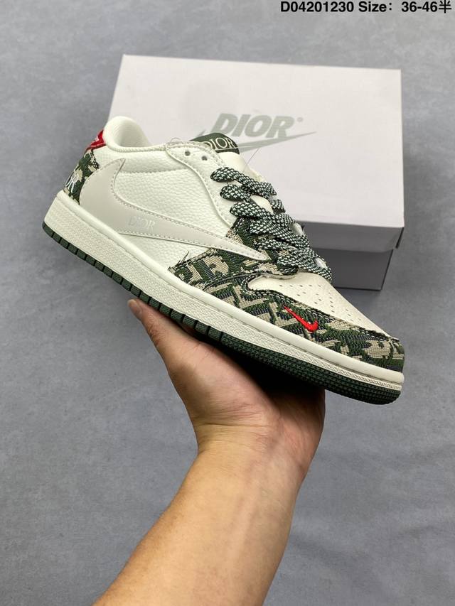 Nike Air Jordan 1 Low Reverse Swoosh AJ1 Low-top Casual Sneakers, Official Colo