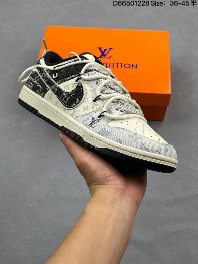 Company-grade Nike Dunk Low Retro 'DIY High-end Custom' Nike Low-top Casual Spor