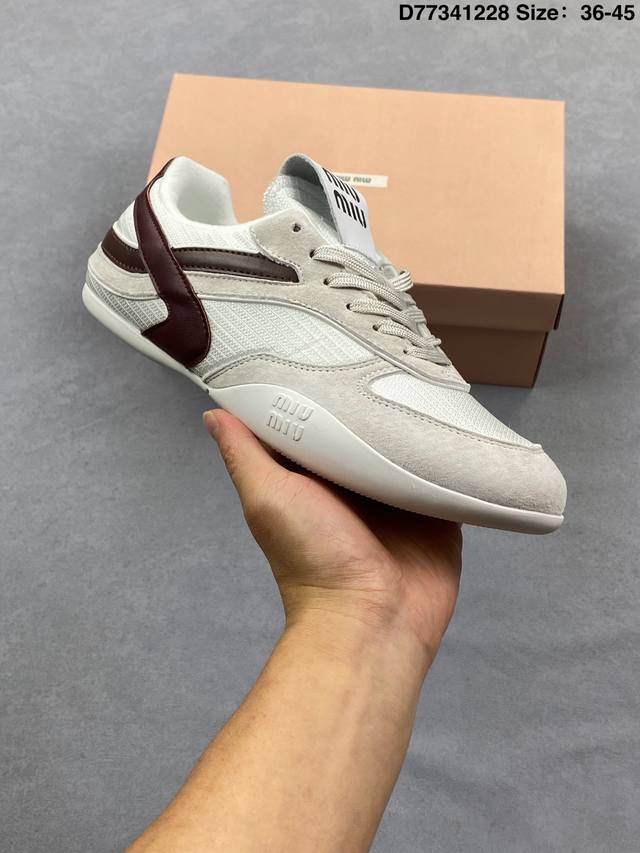 Miumiu Women's Shoes 2025 New Spring/Summer Runway Style Casual Sports Shoes Sin