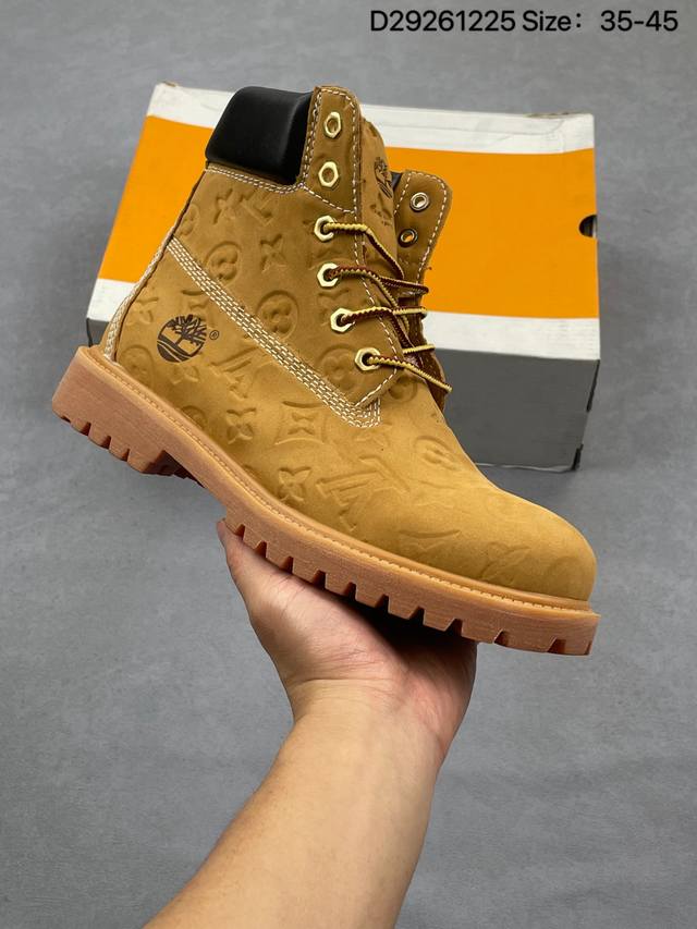 Timberland High-Top Martin Boots, Louis Vuitton Collaboration LV Louis Vuitton