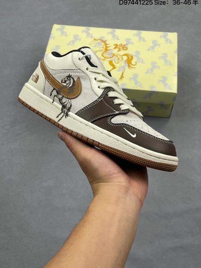Fragment X Travis Scott X Stuart Air Jordan 1 Low Three-Way Collaboration Revers