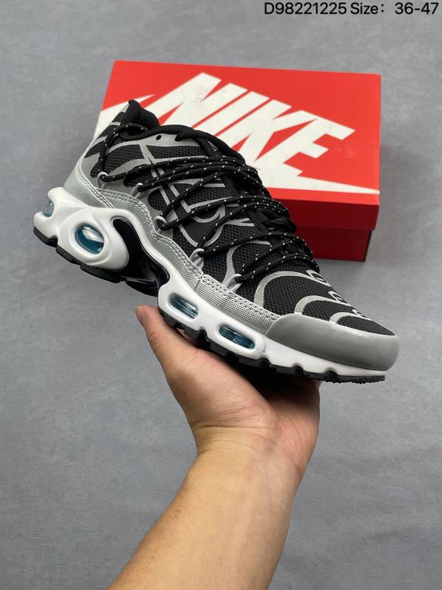 Nk Air Max Plus Retro Low-Top Running Shoes! Max Version! Blue and White! Brand