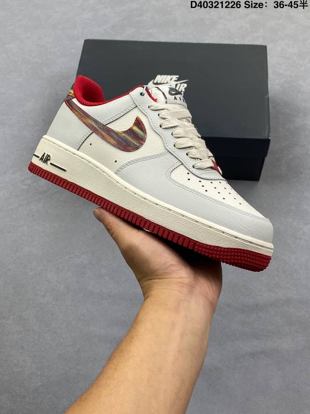 Nike Air Force 1 '07 Low-top Versatile Casual Sneakers. Soft, responsive cushio