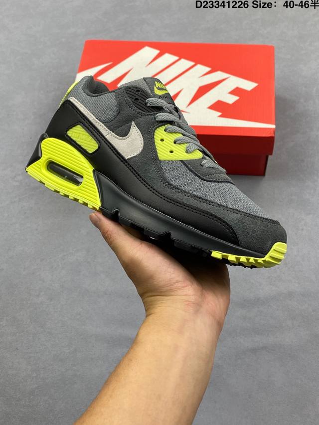 Nike Air Max 90 Original Retro Cushion Versatile Casual Sports Running Shoes. T