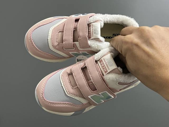Fleece-lined Nb Autumn/Winter New 997 Velcro Children's Sports Shoes Size: 26-3