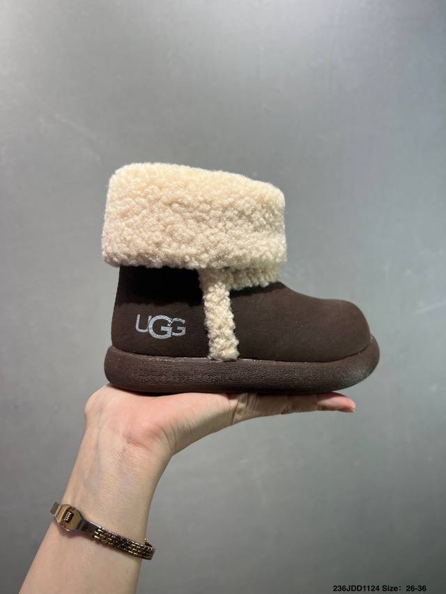 Ugg Retro Children's Mid-High Top Sneakers 26-36 Trendy Boots, Original Newm Lea