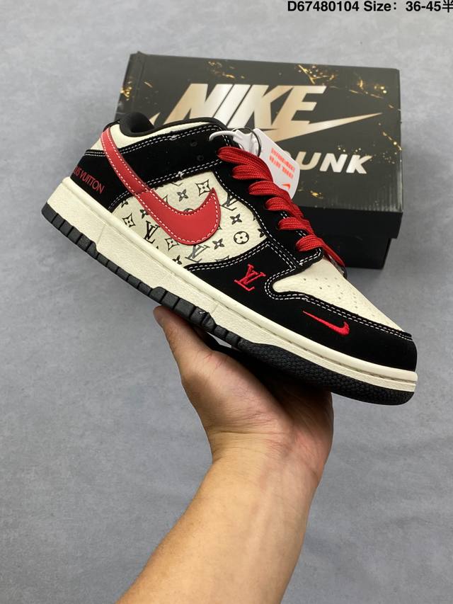 Nk Dunk Low Retro DIY High-End Custom DDD Sup Olive Green Low-Top Casual Sports