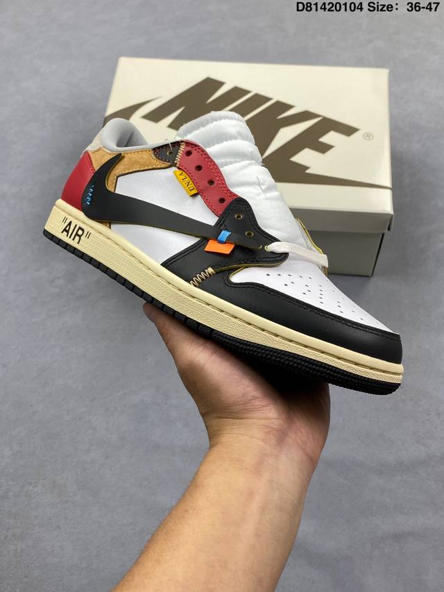 Fragment X Travis Scott X Air Jordan 1 Lowts Hiroshi Fujiwara Three-Way Collabor