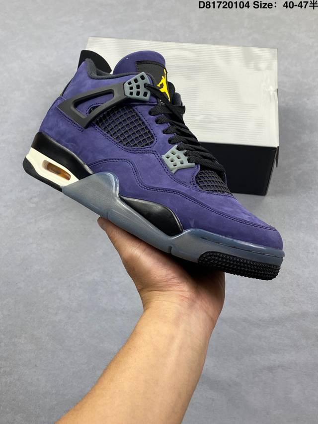 Pure Original Suede DDD Air Jordan 4 Retro Og Imperial Purple Retro AJ4, Jordan