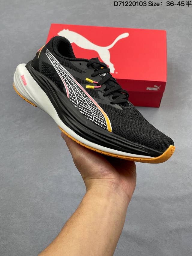 Company Grade Puma Deviate Nitro 3 Cushioned Training Running Shoes, Breathable