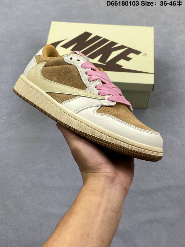 Aj1 Travis Scott X Air Jordan 1 "Reverse Mocha" Aj1 Jordan 1 Ts Lightning Collab