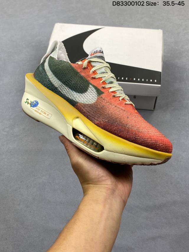 Nk Alphafly 3 Zoomx Alphafly3 Low-top Running Shoes! DDD W Version! Red and Gree