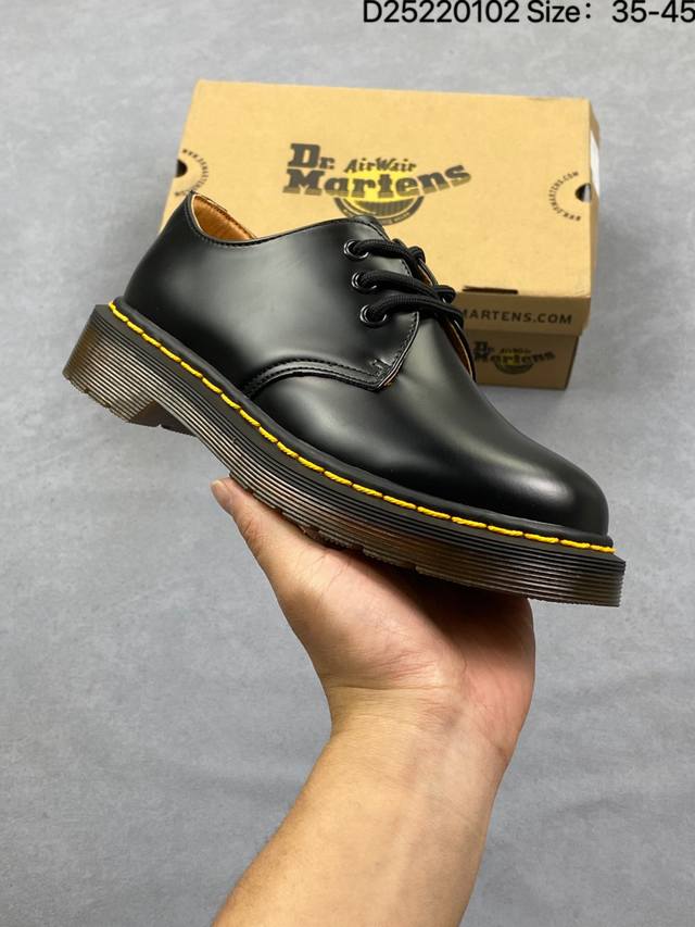 Dr. Martens 1461 Smooth Leather Platform Series High-Top British Rider Punk Retr