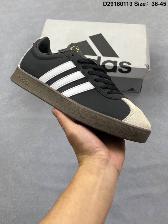 Ad Neo Vl Court 2.0 Adidas Originals Fashionable Trendy Sneakers, Suede Leather,