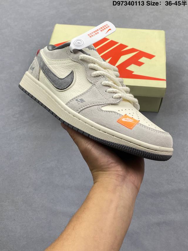 Factory Grade Nike Air Jordan 1 Low AJ1, a low-top retro-style casual basketbal