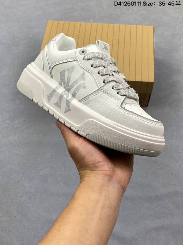 Company Grade Mlb Chunky Liner Denim Trendy Versatile Thick-Soled Height-Increa