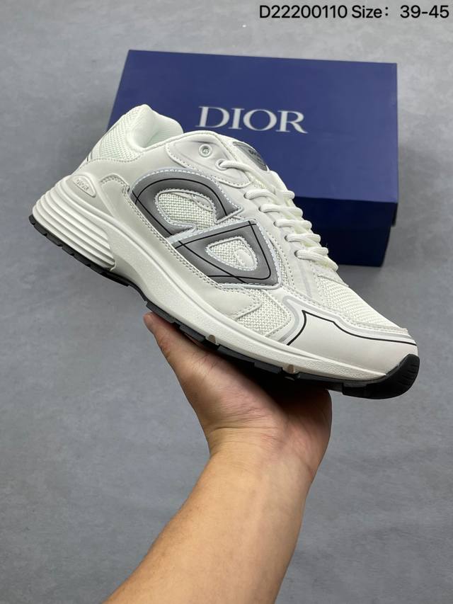 Dior Homme, a high-end luxury brand, classic retro chunky sneakers with exagger