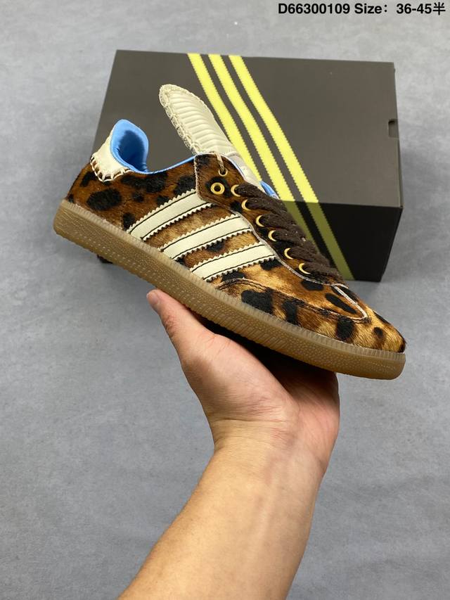 Wales Bonner X Adidas Originals Samba Pony Tonal Comfortable and Durable Low-Top