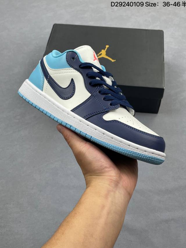 Nike Air Jordan 1 Retro Low Gs"White Pink Yellow Volt" AJ1 Jordan 1 Low-top Cla