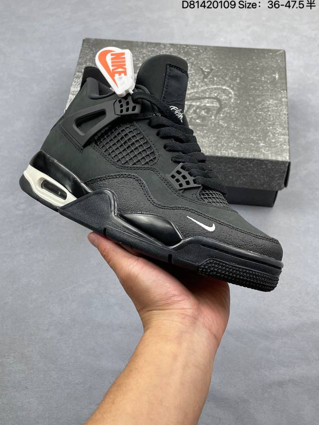 Nike Air Jordan 4 Retro Og Mid-Top Michael Jordan AJ4 Retro Casual Sports Baske