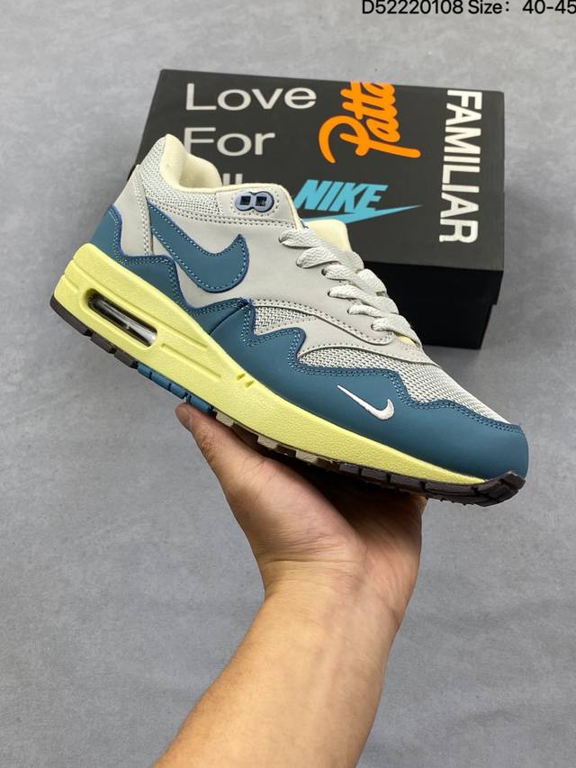 The Nike Air Max 1 P unisex running shoe, a collaboration between Nike and Amst