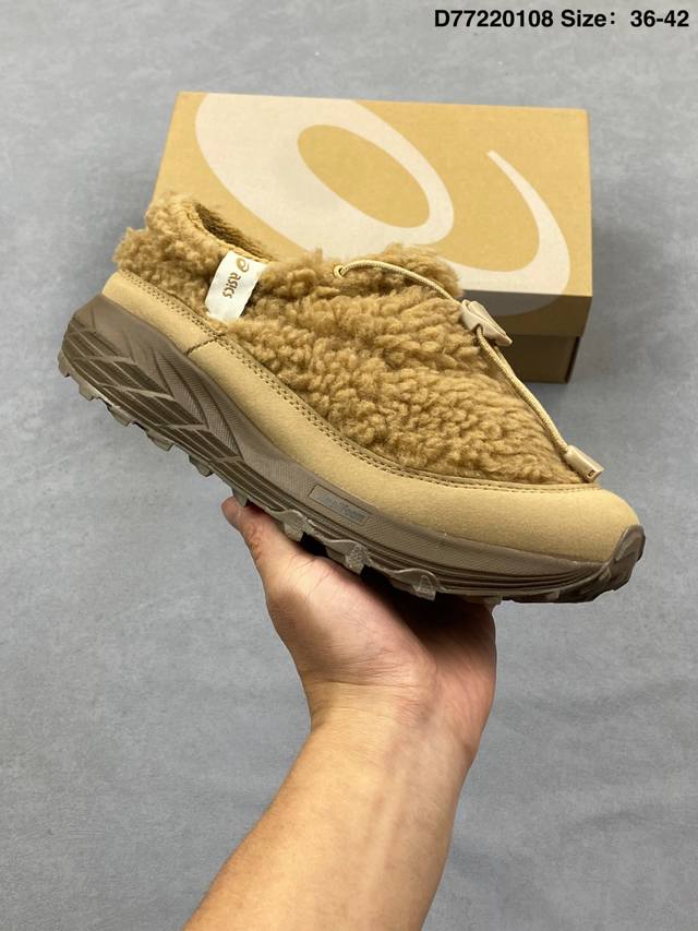 Asics Gel-Sonoma Wt Fashion Retro Teddy Fur Slip-on Shock Absorbent Warm Casual