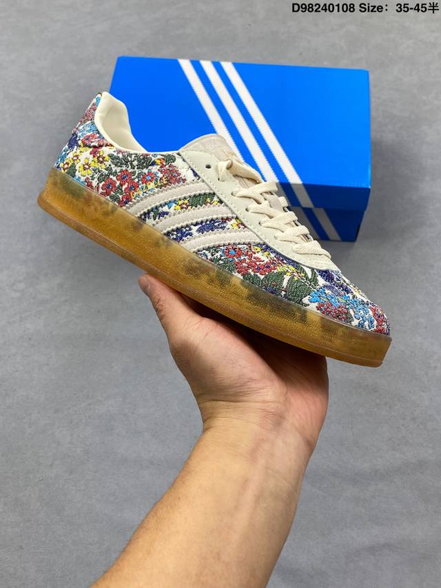 Adidas Originals Gazelle Indoor Trefoil Casual Non-Slip Wear-Resistant Low-Top S