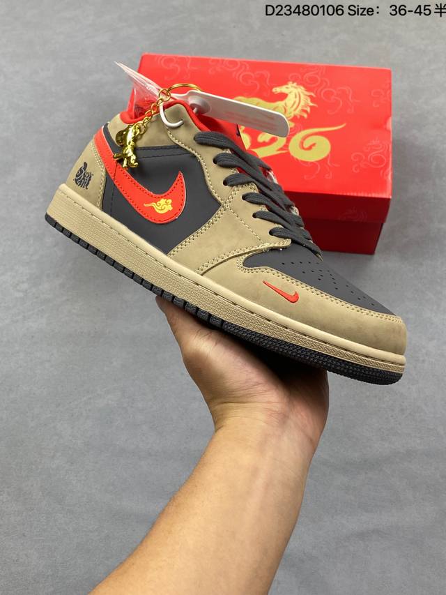 Air Jordan 1 Low AJ1 Collaboration--High-End Custom Low-Top Retro Basketball Sho