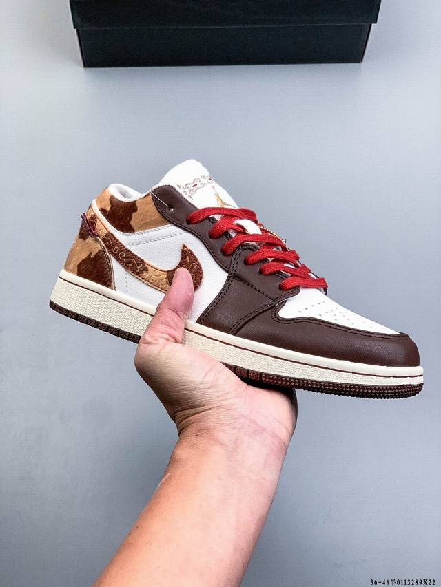 Authentic label on second-layer! Nike Air Jordan Low 1 Classic Casual Shoes DDD