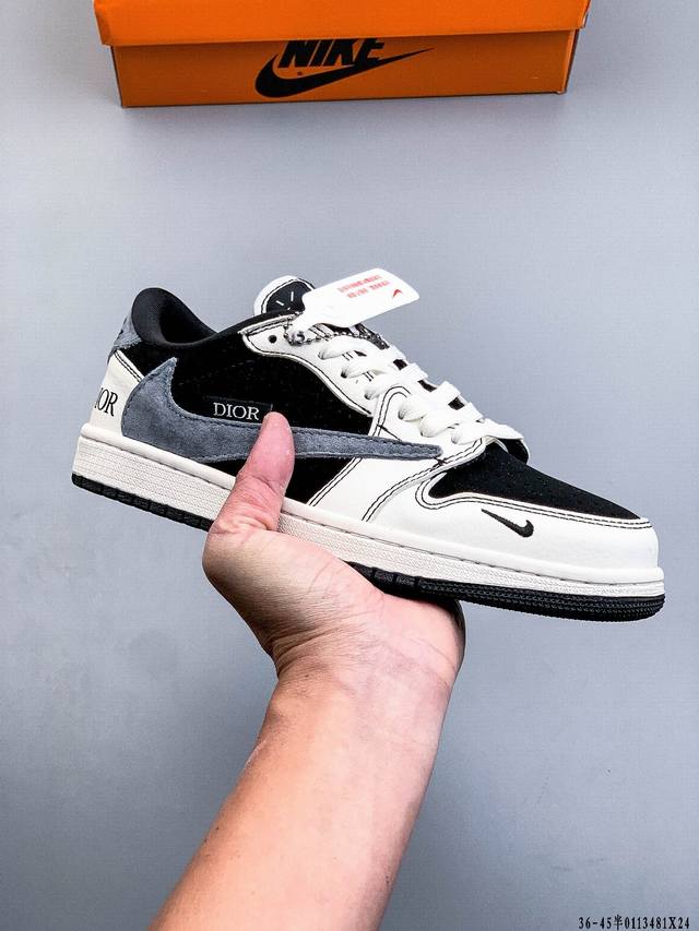 Authentic label on second-layer! Nike Air Jordan Low 1 Classic Casual Shoes DDD