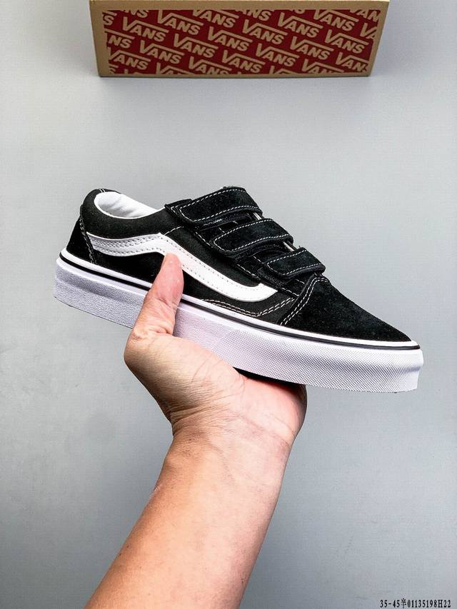 Company Grade! Vans Old Skool V Velcro Low-Top Casual Sneakers DDD 0113198H22 DD