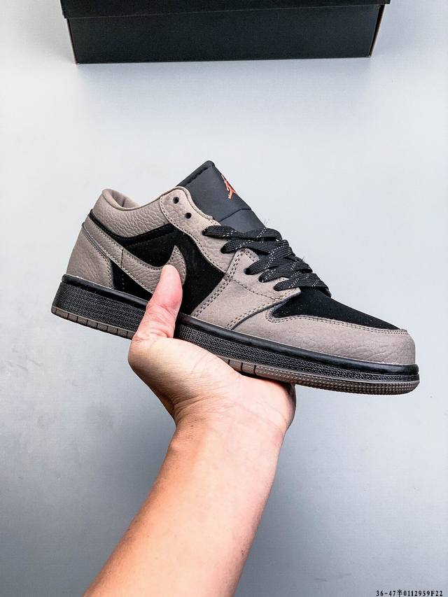 Authentic label, half size! Nike Air Jordan Low 1, classic casual shoes with rev