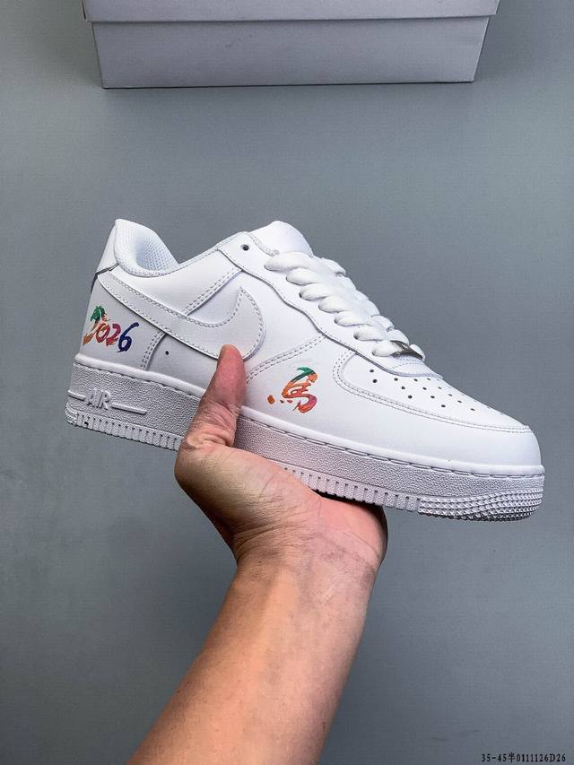 Authentic label on second-layer! Nike Air Force 1 Low, classic and versatile cas