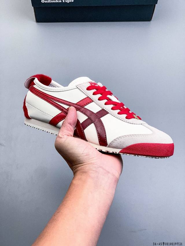 ASICS Onitsuka Tiger Mexico 66 Driving Comfortable, Non-slip, Wear-resistant Lo