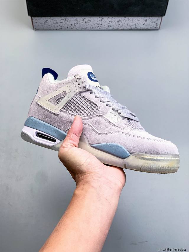 Genuine label! Air Jordan 4 AJ4 mid-top retro casual sports basketball shoes. Ad