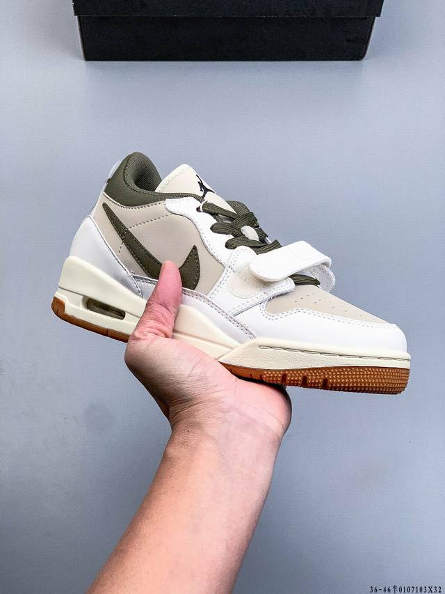 Company-grade top-tier! Jordan Legacy 312 Low, hybrid low-top casual basketball