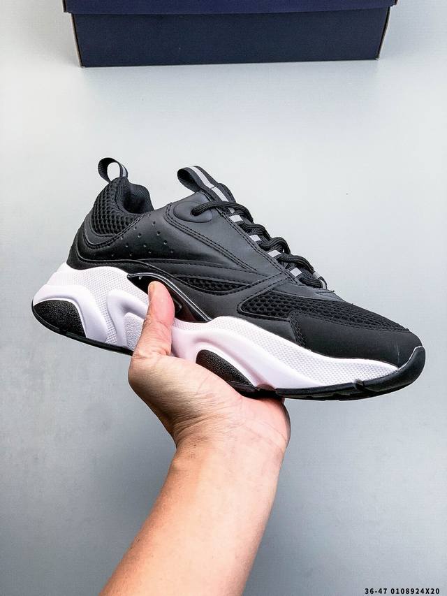 Dior B22 Leather and Tech Mesh Sport Shoes DDD The B22 sneakers reinterpret the